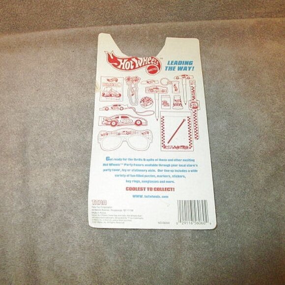NOS Vintage HOT WHEELS 8 Count PENCILS Mattel FLAME Blue TARA Collectible 1997 - Picture 5 of 6